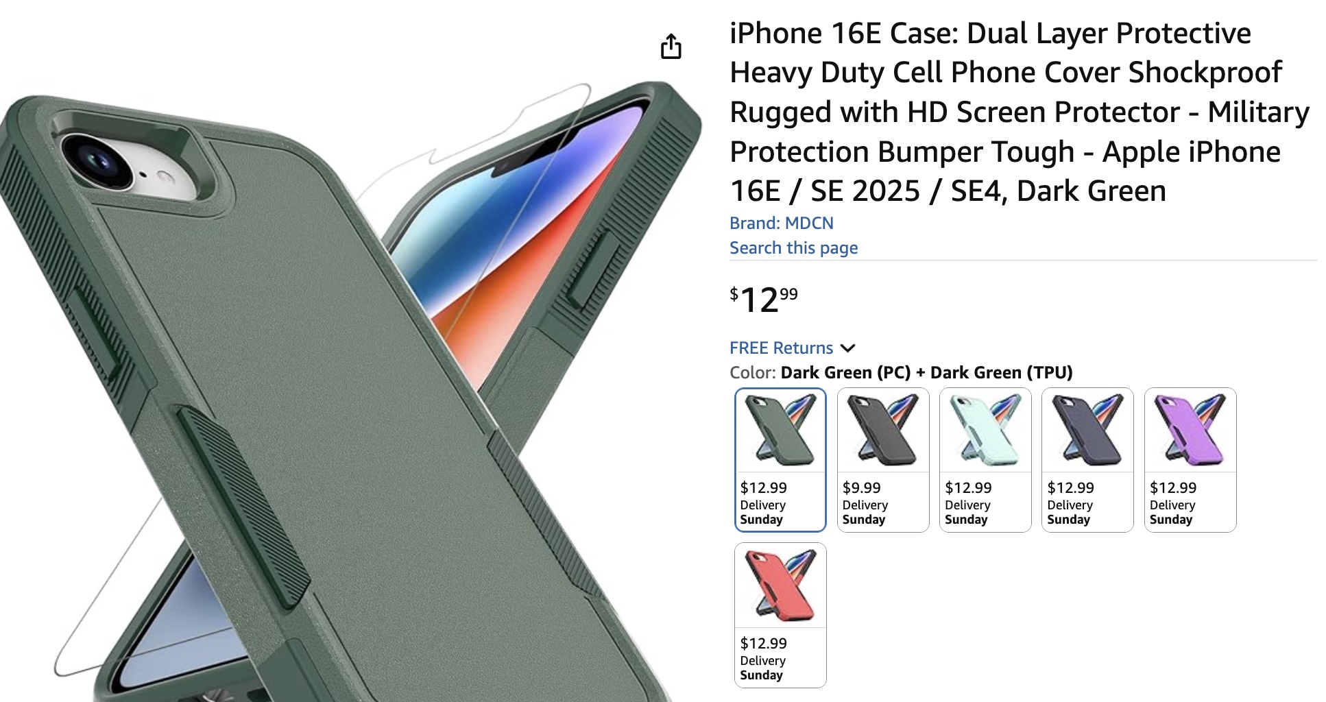 Amazon iPhone 16E